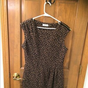 Calvin Klein leopard print sleeveless dress